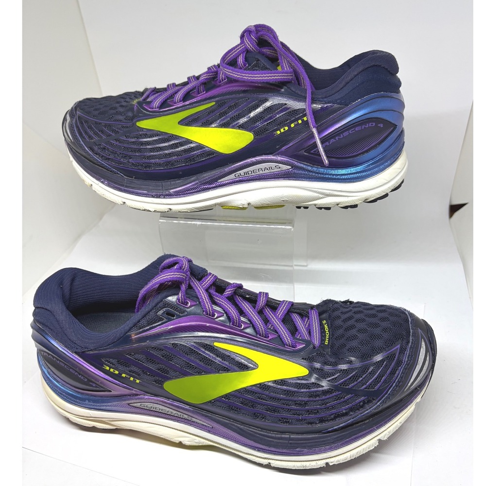 Brooks Transcend 4 Running Shoes Women 7.5 Purple Excellent GuideRails Support